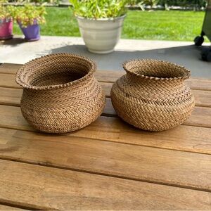 Grass baskets from Mexico
